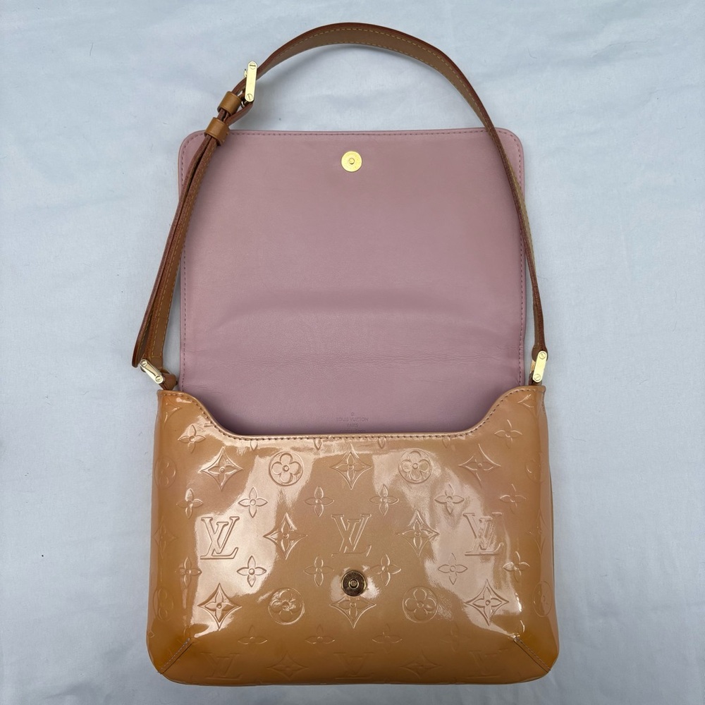 Louis Vuitton Creamsicle & Pink Thompson Street Vernis Leather Monogram Bag EUC - Picture 4 of 17